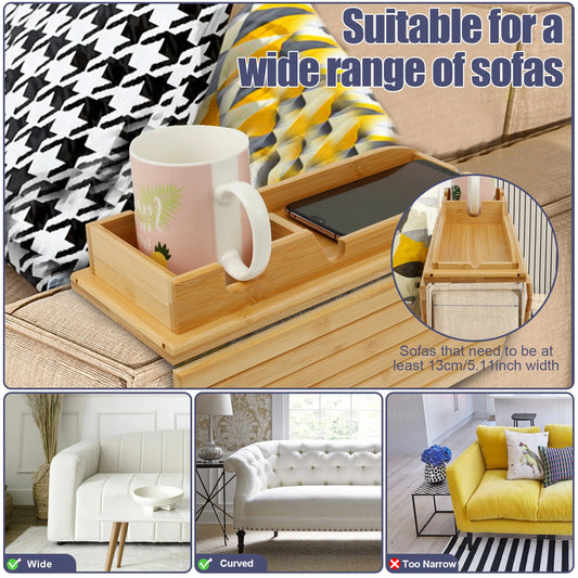 BAMBUSOO - Modern Minimalist Sofa Tray