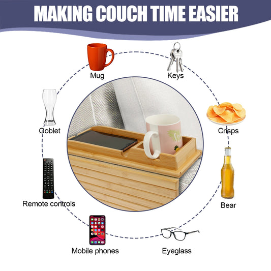 BAMBUSOO - Modern Minimalist Sofa Tray