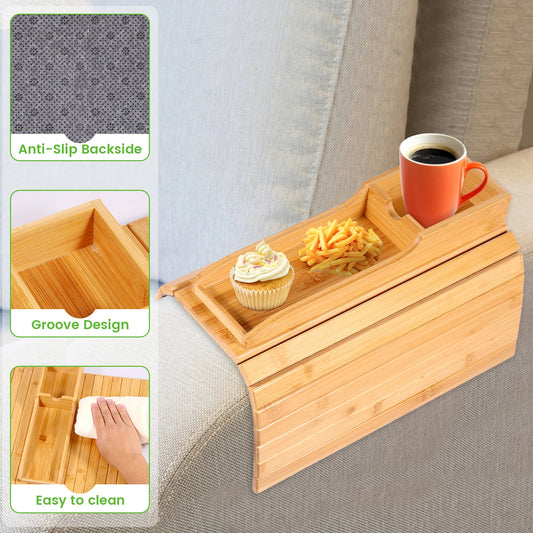 BAMBUSOO - Modern Minimalist Sofa Tray
