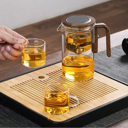 BAMBUSOO - Water Separation glass Teapot