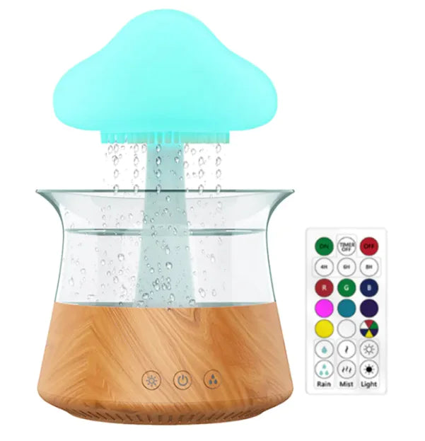 BAMBUSOO - Rain Humidifier Light Aromatherapy Machine